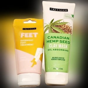 NWT FREEMAN FACE MASK AND FOOT OVERNIGHT TREATMENT DUO!